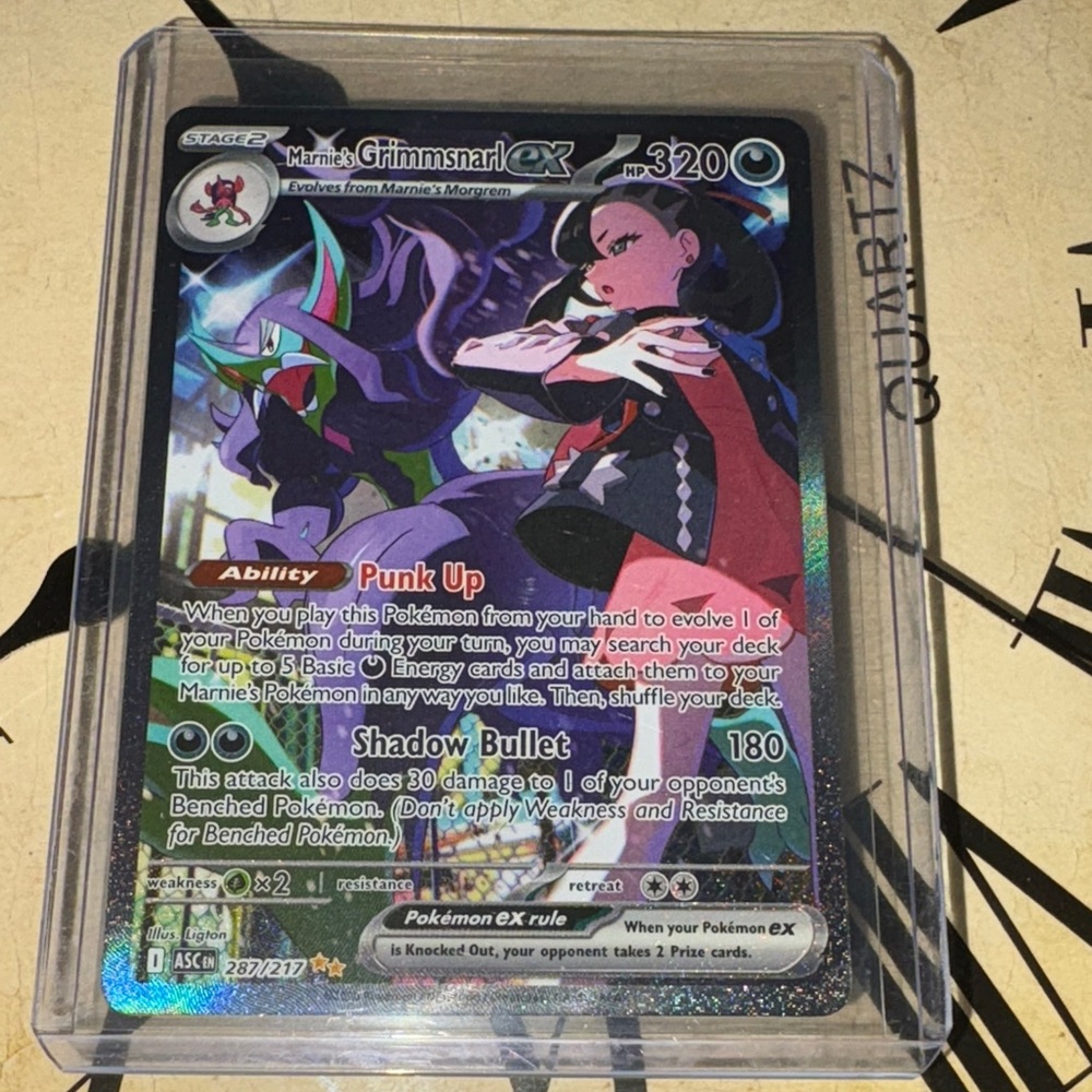 Marnie’s Grimmsnarl ex Pokémon Card – Holographic 287/217